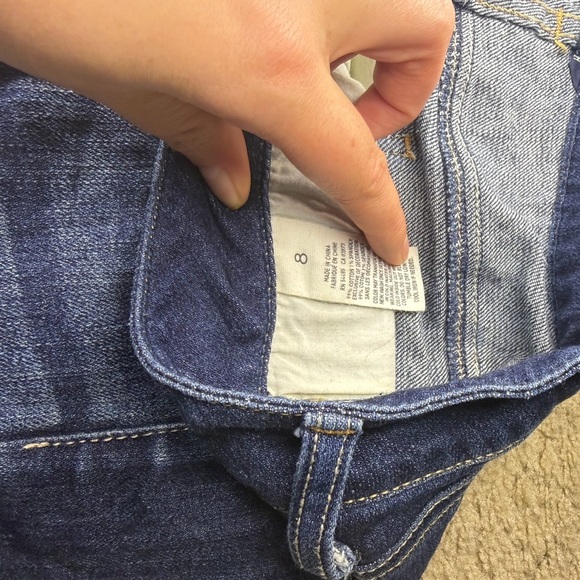 American Eagle Outfitters Dark Blue Jean Shorts - Picture 4 of 4